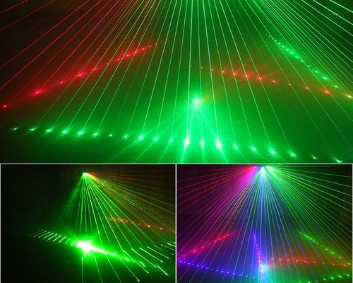新品舞台灯led六颗峰眼扫描线条光束激光灯扇形声控全彩ktv闪光灯